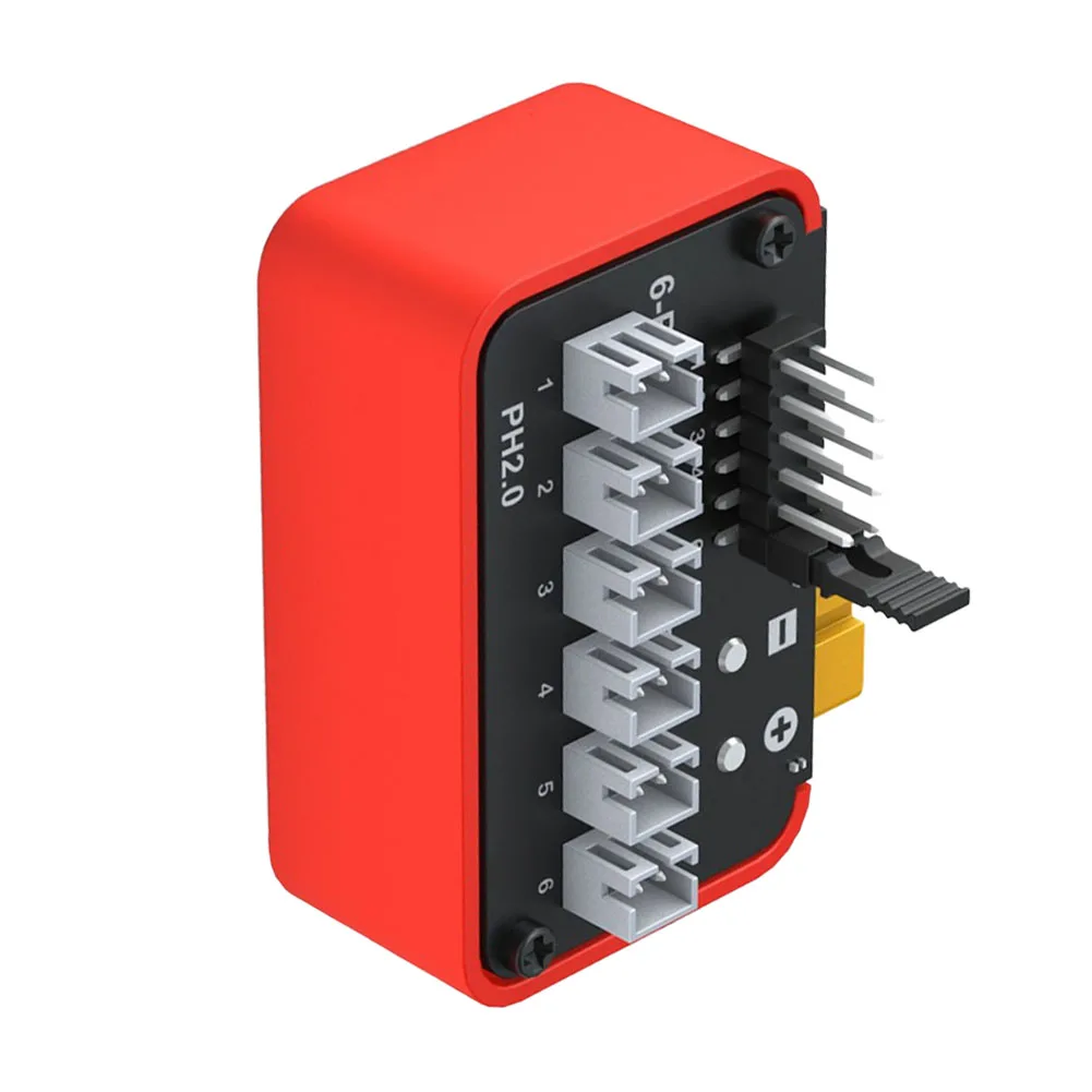 6-Port 1S Lithium Battery Charging Hub For LiPo Charging Extension Module With PH2.0 BT2.0 Connector Supported For B6neo