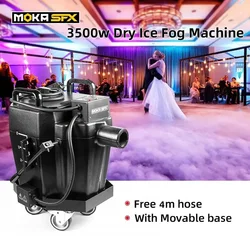 MOKA 3500w Maszyna do wytwarzania suchego lodu Efekt sceniczny Maszyna do wytwarzania mgły z suchym lodem Nisko leżąca maszyna do wytwarzania mgły na imprezy weselne DJ Show sceniczny