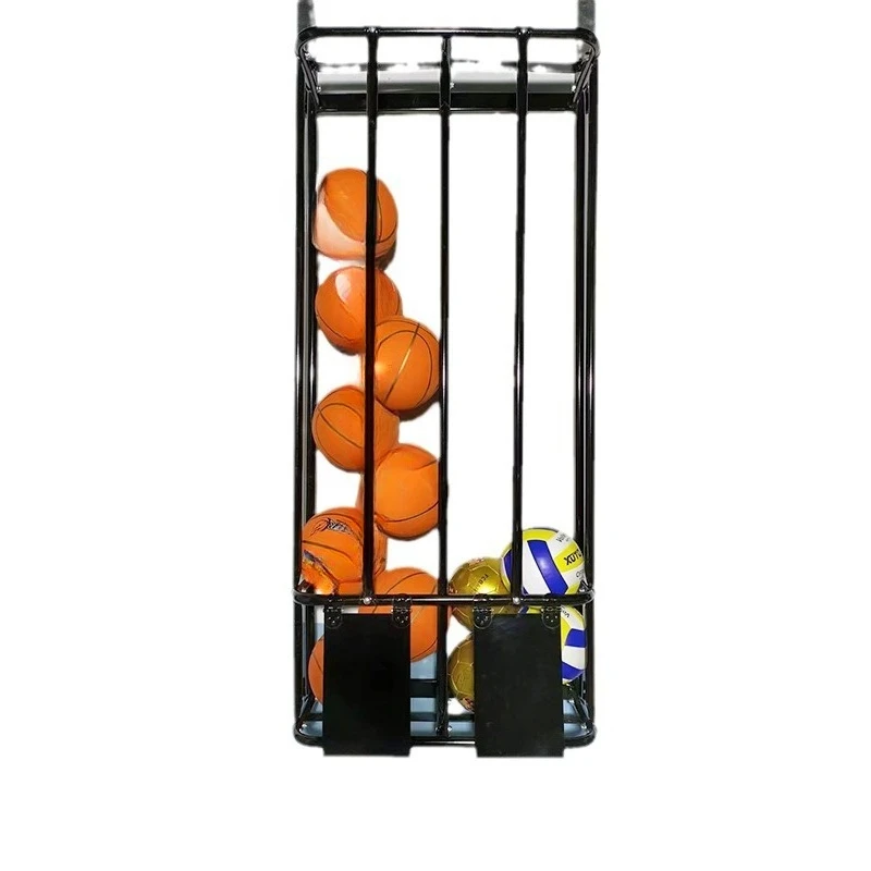 cart, basketball storage basket, football frame, ball basket, outdoor volleyball ball frame