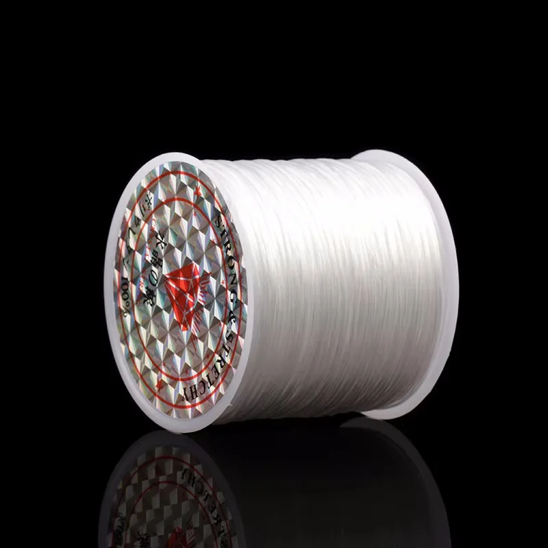 40 m 0,7 mm Schmuckfaden, elastische Stretch-Perlen, Kristallschnur, Fadengewinde für Schmuckherstellung, Perlenarmbänder, DIY-Seil