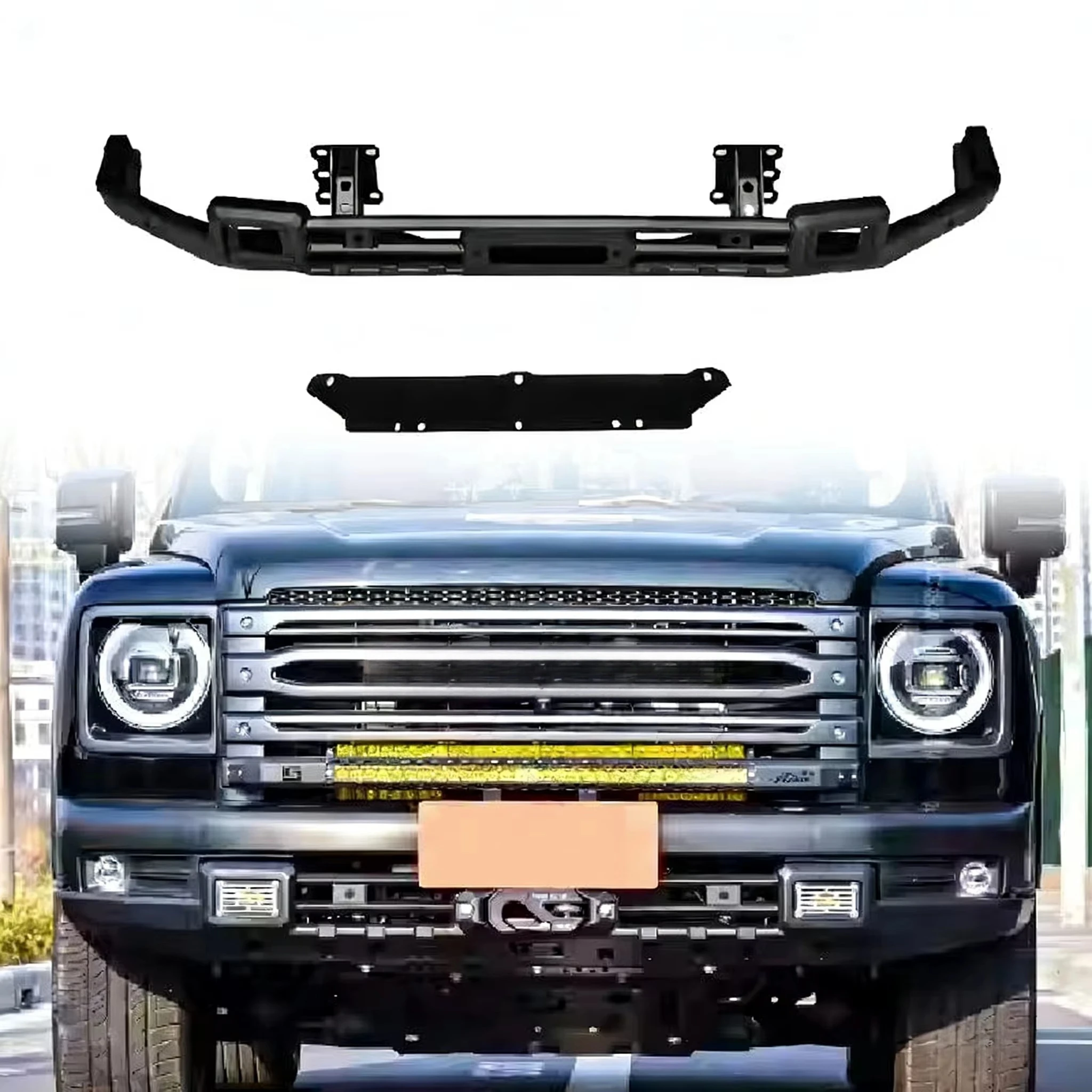 2025 New Design 4x4 Off Road Exterior Accessories Car Body Kit Front Bumper for Haval H9 Accessories