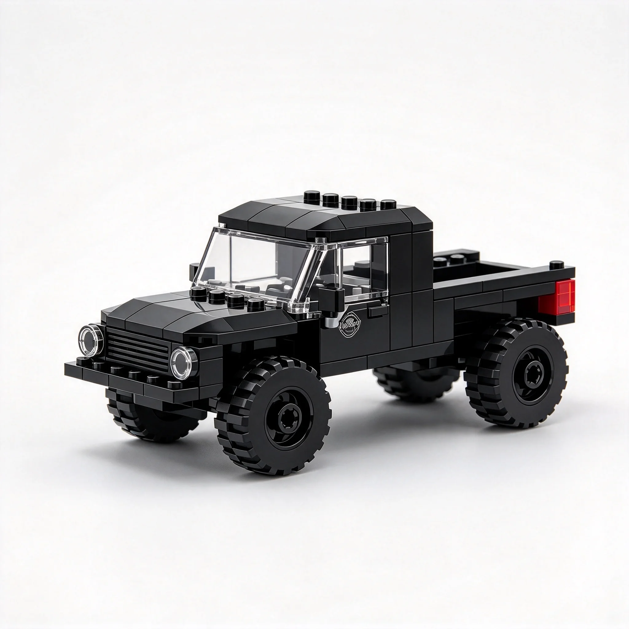 MOC Pickup Truck Building Blocks Off Road Car Bricks Cross Country SUV Jeep Humvee City Overland Technical Vehicle Speed Race