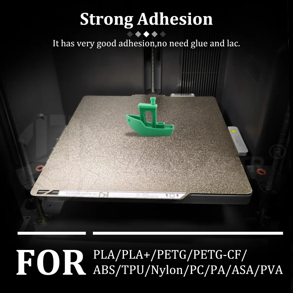 QR Code Equipped Matte Textured PEI Build Plate For Bambu Lab P2S 257×257mm Spring Steel Sheet 3D Printing Hot Bed Plate
