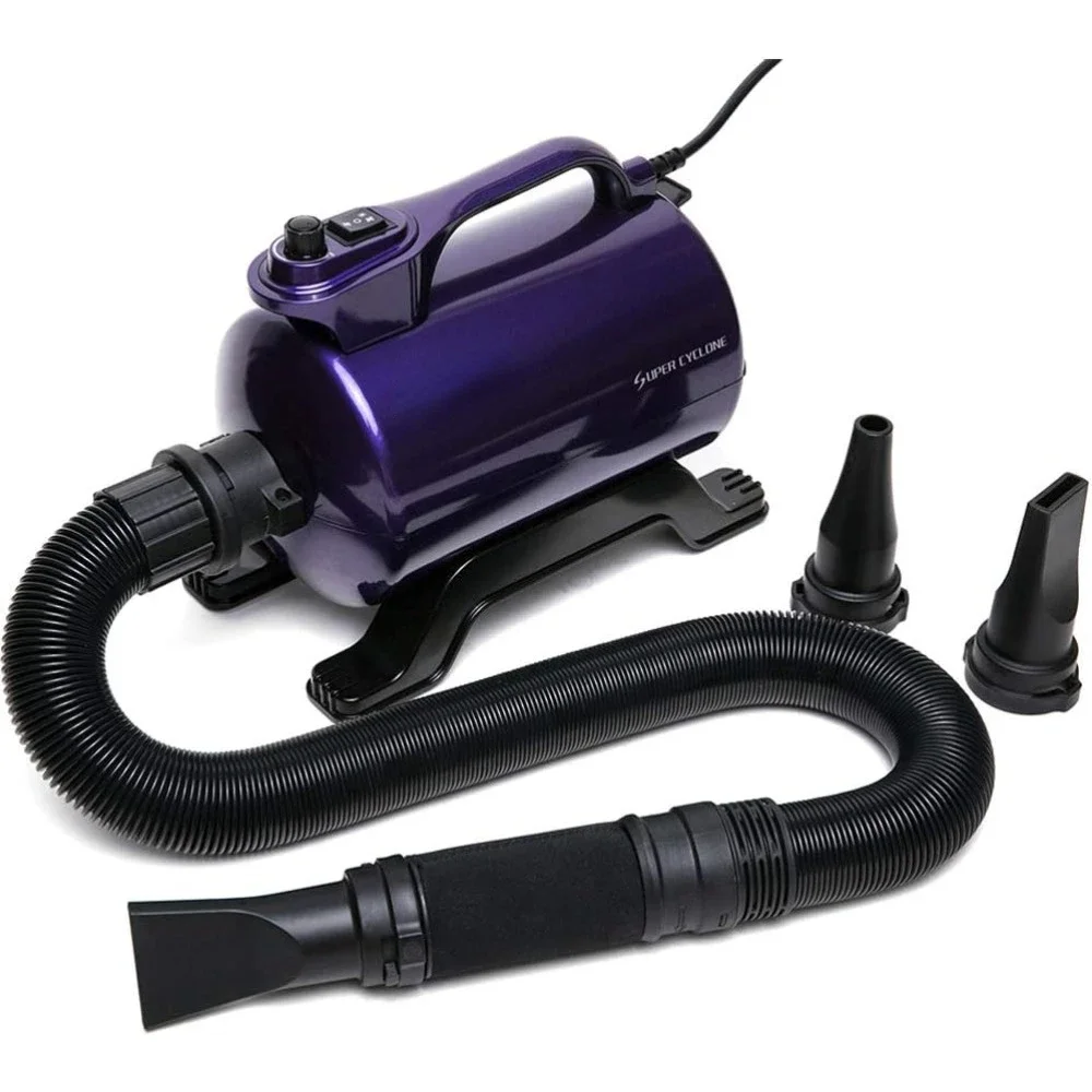 home.High Velocity Professional Dog Pet Grooming Hair Drying Force Dryer Blower 5.0HP (Super Cyclone) SHD-2600P (Purple)