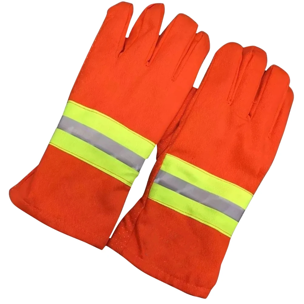 

Flame Retardant Heat Insulating Gloves Firefighter Extrication Resistant Breathable Fireproof Rescue Safety Work Gloves Anti