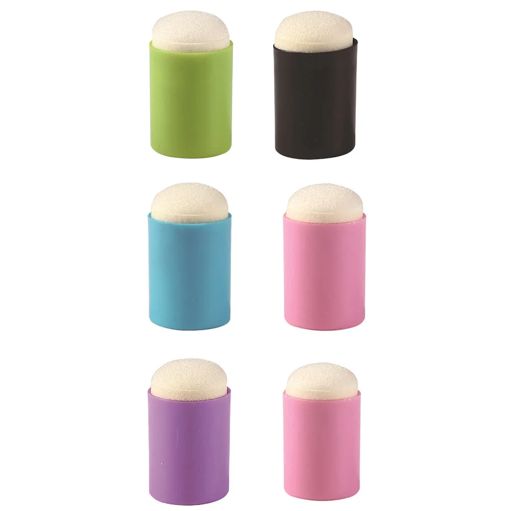6 Pcs Finger Cot Applicator Washable Paint Painting Dauber Multi-function Sponge Ink Drawing Accessory Pvc Child Portable