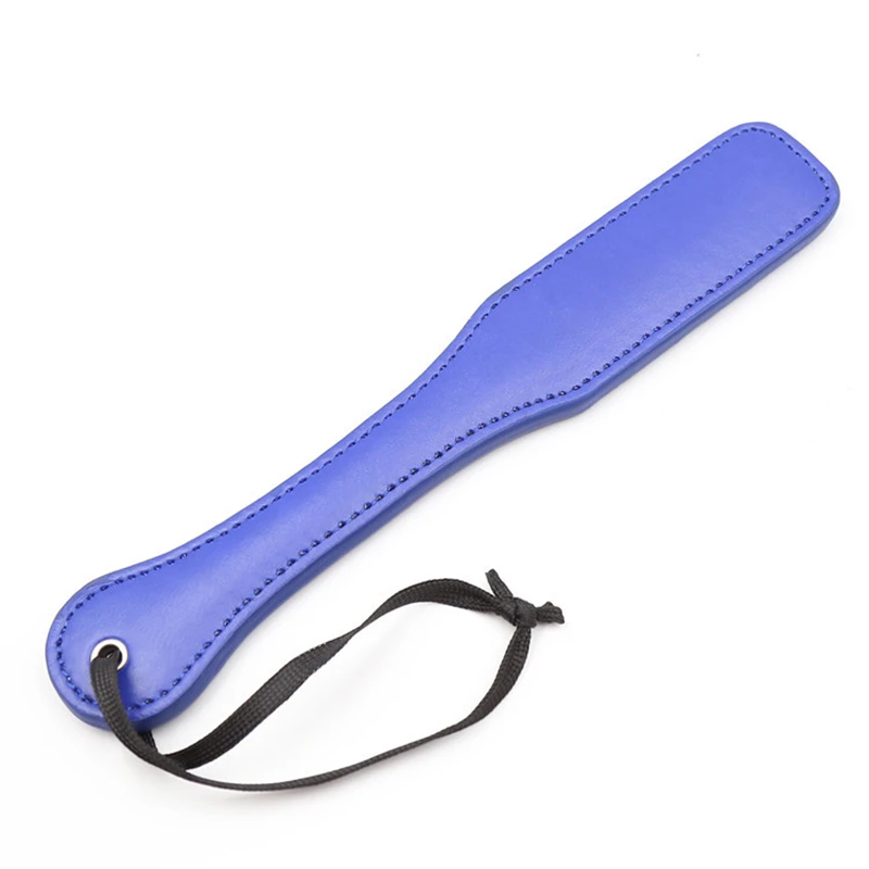 Blue PU Leather Spank,Horse Whip Flog Spank Paddle per Horse Training Crop equestre Riding Bat