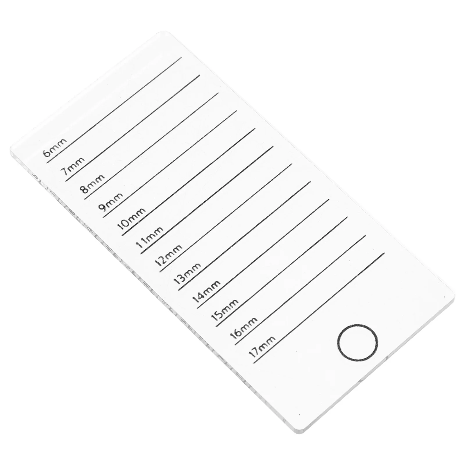 길이 표시가 있는 아크릴 인조 속눈썹 디스플레이 보드, 속눈썹 정리함, 전문가용 필수 속눈썹 연장 트레이