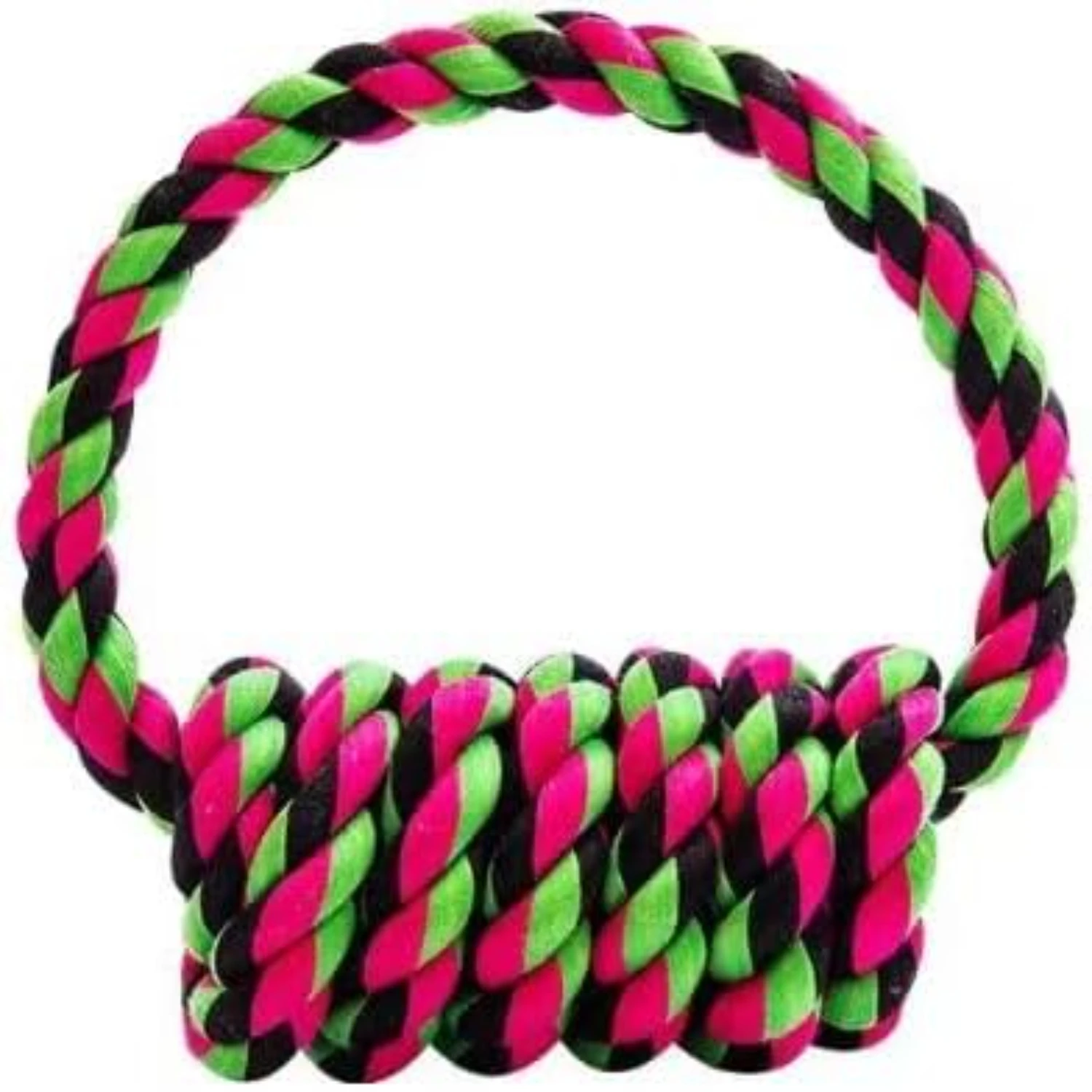 High-Quality and Long-Lasting Durable Chewy Champ Circle Large Dog Rope Toy for Aggressive Chewers - Perfect for Tough and Fun P