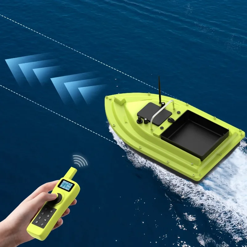 Control Plastic Fish Finder with 2 GPS Points 600M Distance Water Depth Temperature Detection for Fishing Bait Boats