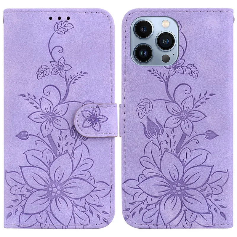 Wallet Bags Flip Cover Flower Case For iPhone 11 Pro XS Max XR SE