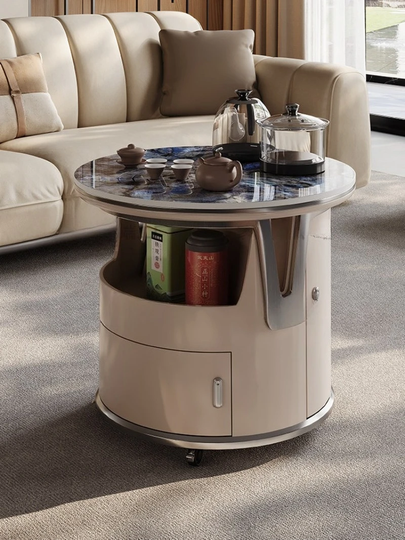 minimalist removable tea table edge corner few living room coffee table tea table balcony small tea table integrated