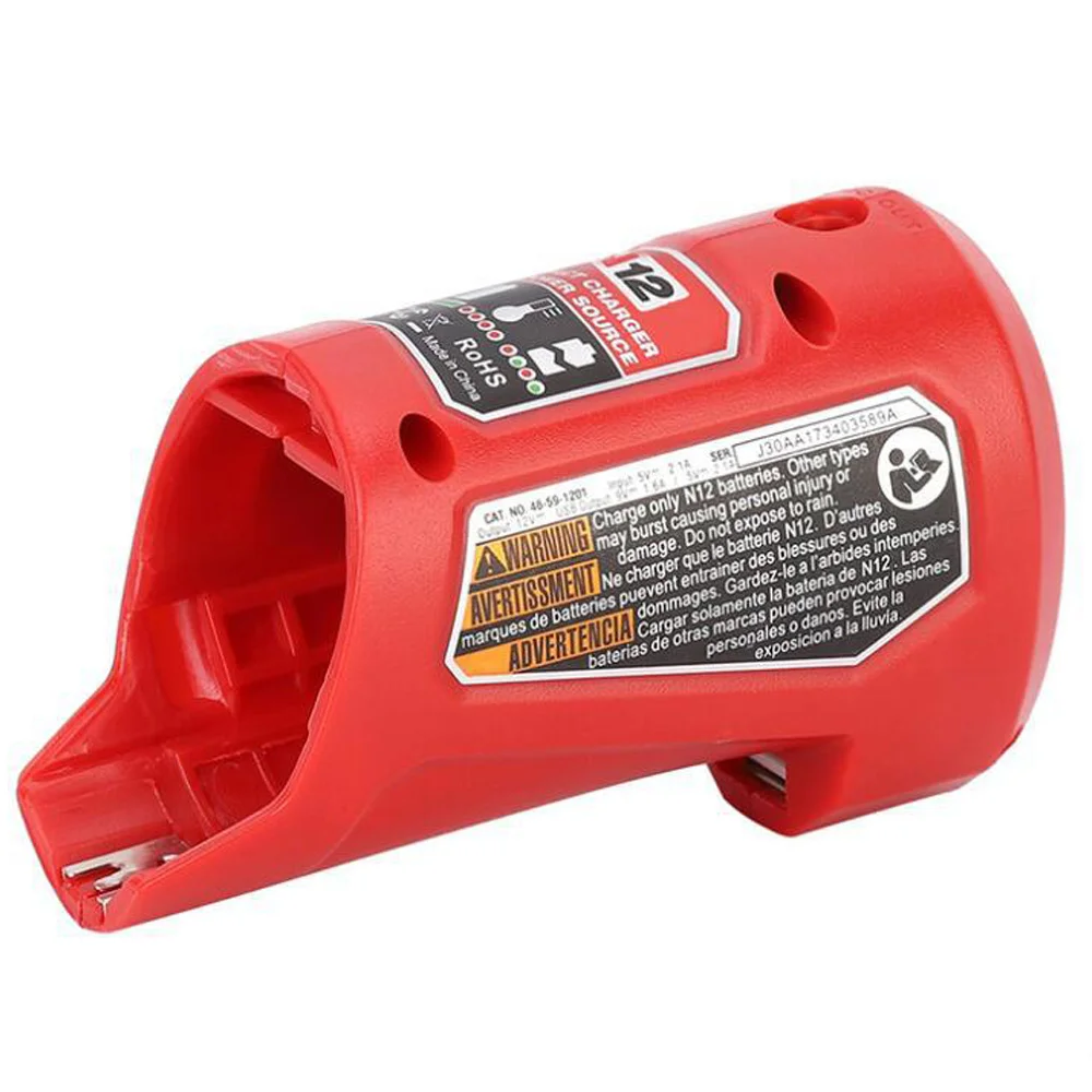 N12 Li-Ionen-Ladegerät Konverter für Milwaukeee m12 12V Li-Ionen-Akku USB-Gerät Handy-Netzteil, a