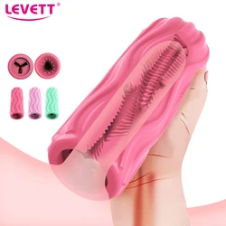 Aircraft Cup Male Masturbator Cup Real Vagina Soft Pocket Pussy Penis Sleeve Training Adult Sex Toys for Men Masturbation Device