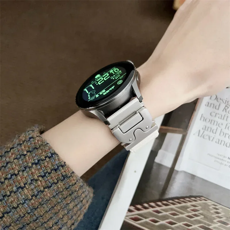 22 مللي متر جبال الألب حلقة النايلون الفرقة لهواوي ساعة GT5 5Pro GT4/3 2 2e 46 مللي متر الرياضة حزام لسامسونج غالاكسي الترا 47 مللي متر جير S3 سوار