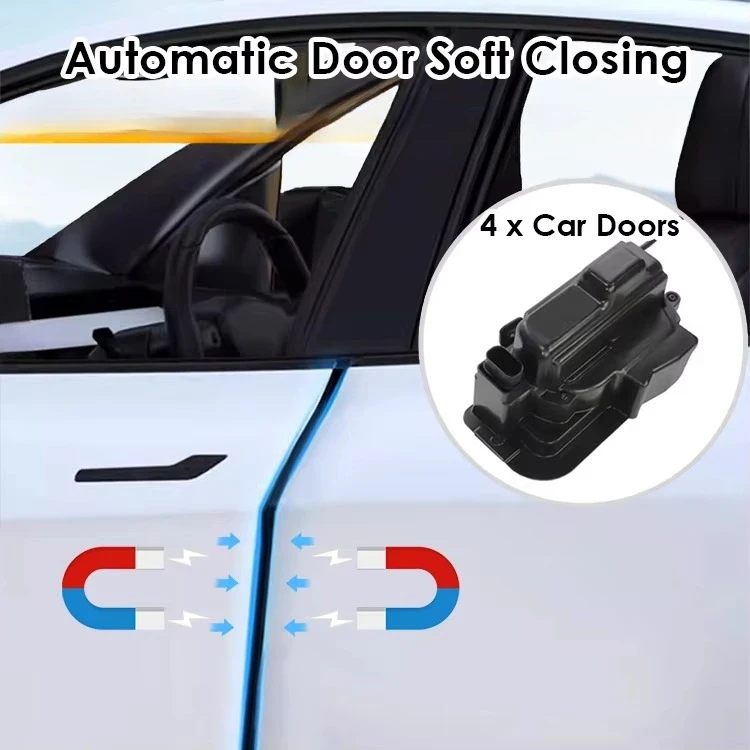 Vjoycar Auto Model 3 Y Accessories Electric Door Soft Close Door Kit Waterproof Car Door Suction Lock for  Modification