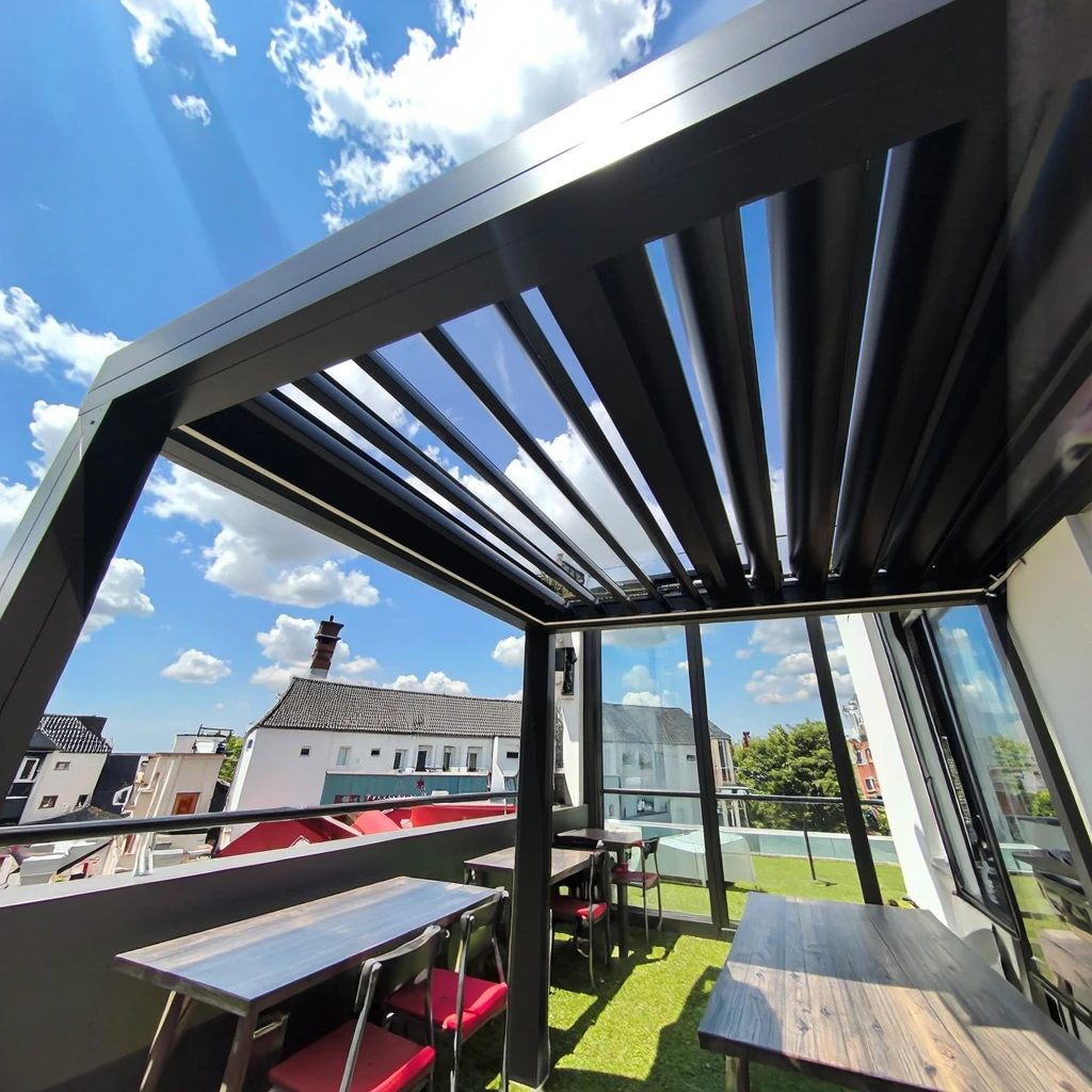 

Luxury Garden House Outdoor Restaurant Outdoor Furniture Aluminum Pergola