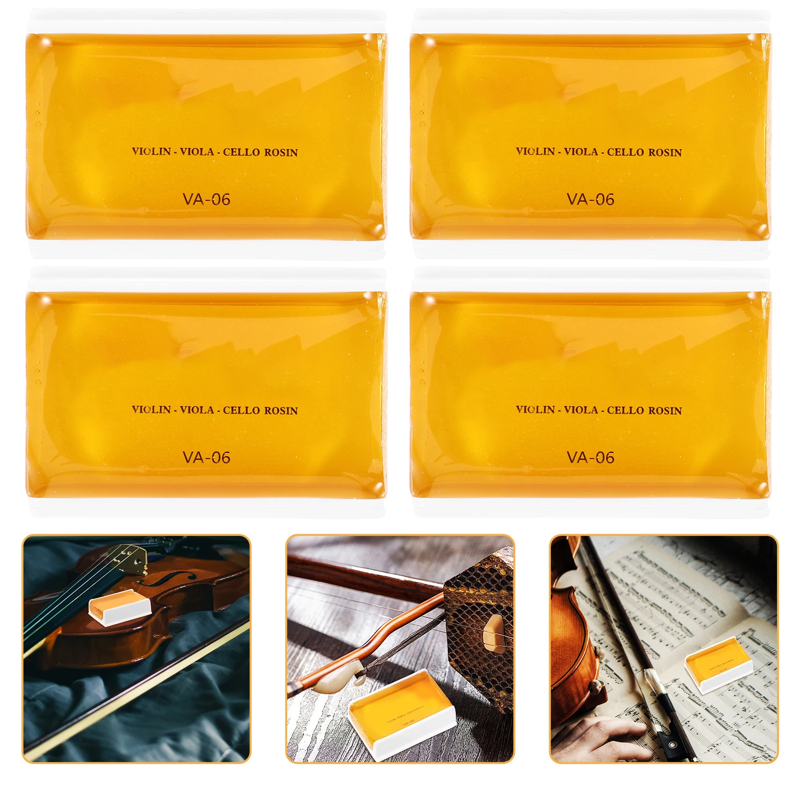 

6 Pcs Pull The String Musical Instrument Rosin Instruments Plastic Small Violin Rosins