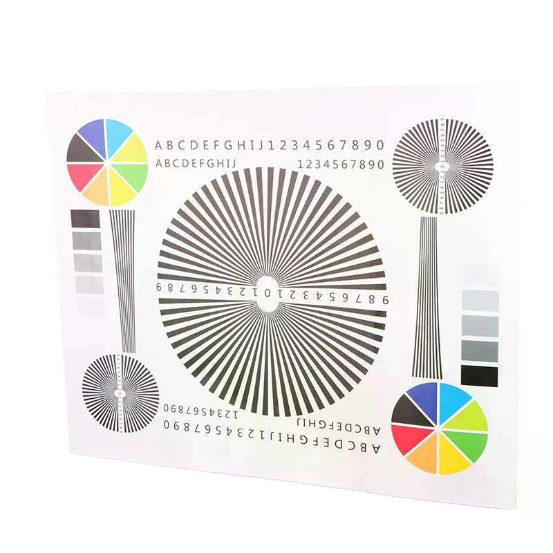 50 40CM Lens Rear Focus Calibration Focusing Test Card Monitoring Camera Assembly Focusing Diagram Home Use Daily Essential