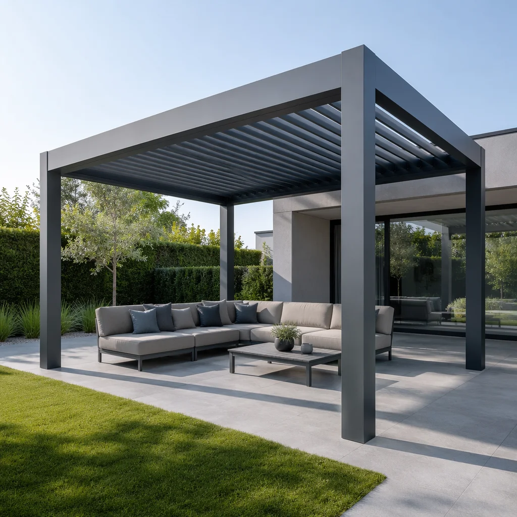 Factory Customization High Quality Outdoor Pergola Sun Protection Swimming Pool Pavilion Heavy Duty Aluminum Alloy Gazebo