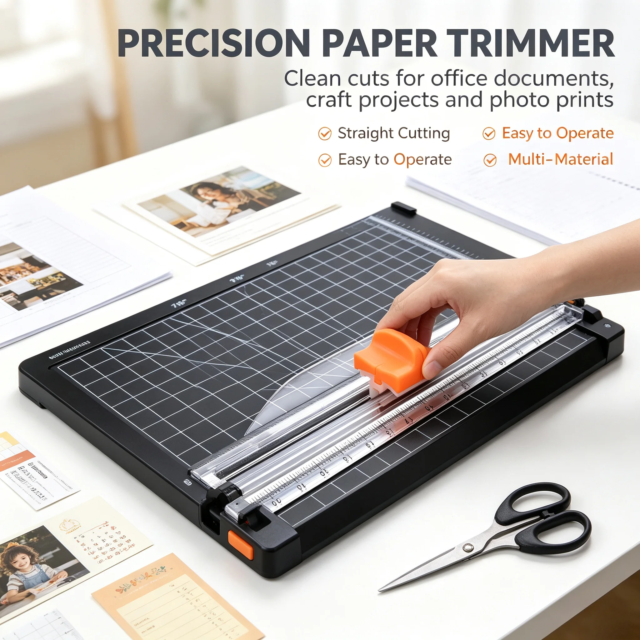 2pcs/4pcs Paper cutter replacement blade paper trimmer cutting paper cutter blade refilling A4 black and white paper trimming