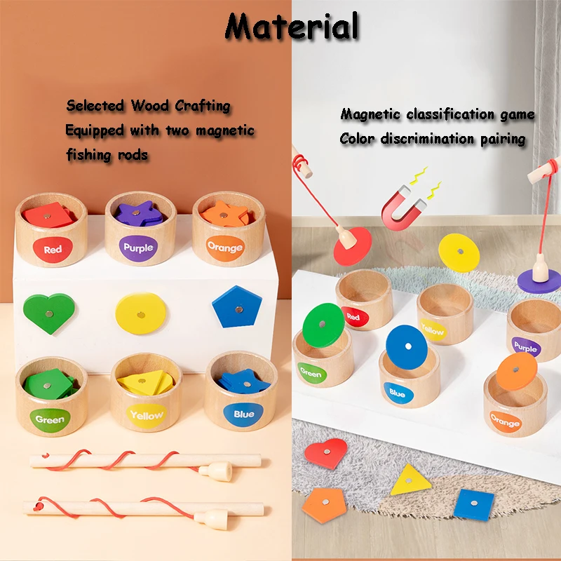 Magnetyczny kształt sortowania dopasowane kolory Montessori zabawka gra sensoryczna poznanie geometryczne drewniana płyta zabawki edukacyjne dla dzieci gry