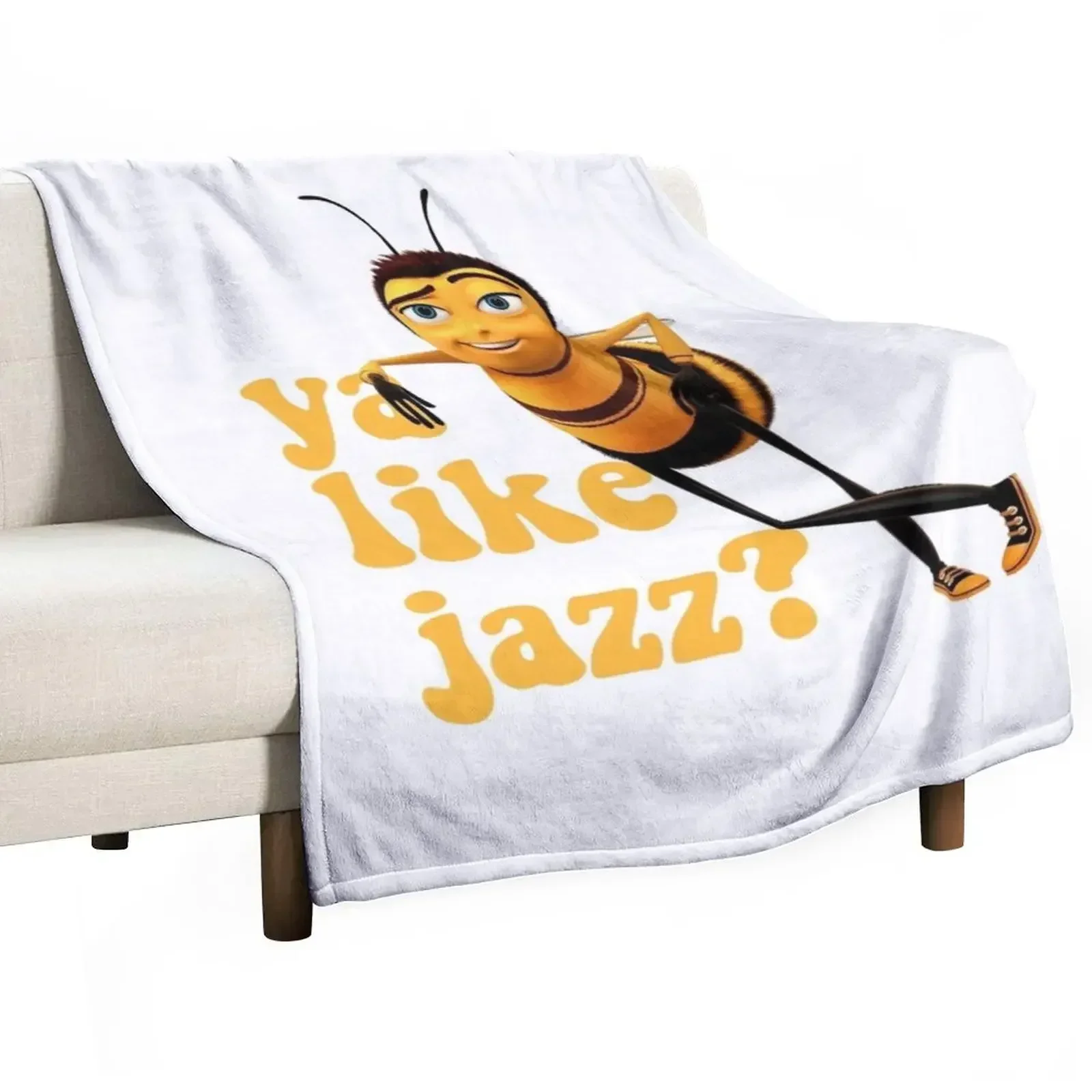 ya like jazz? Throw Blanket Camping Warm Flannel Fabric Thin Blankets