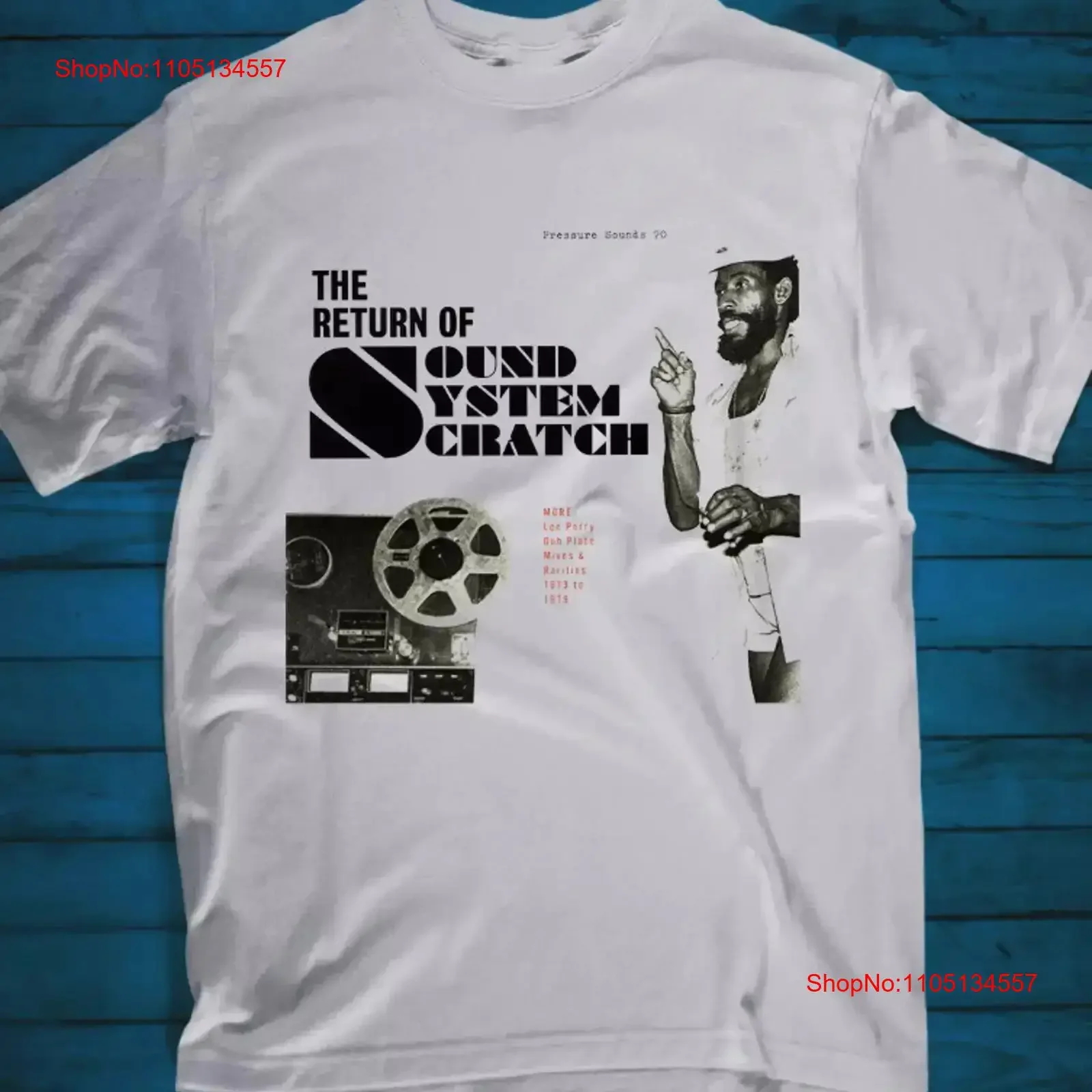 Lee Scratch Perry Sound System Cover T shirt size S 5XL vintage Washed designer clothes Versatile Stretched Casual graphic