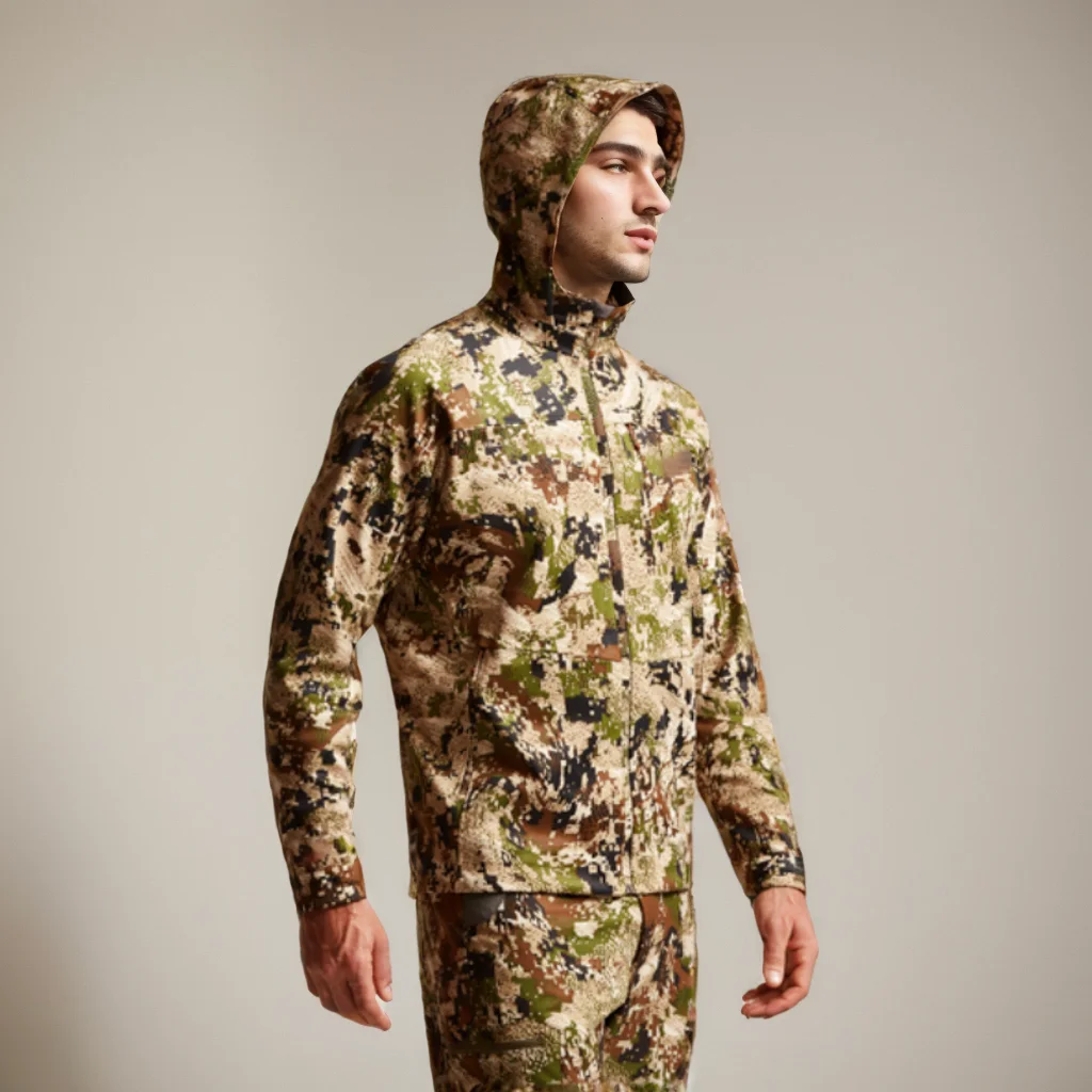 Men’s Soft Shell Hunting Wear Winter Outdoor Light Camouflage Hunting Jacket - view 2