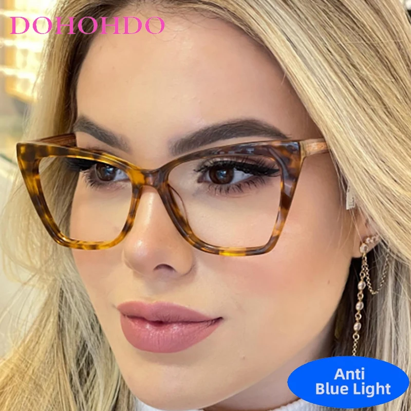 

TR90 Trendy Vintage Cat Eye Anti Blue Light Glasses Women Men Brand Designer Computer Play Games Optical Eyeglasses Lentes Очки