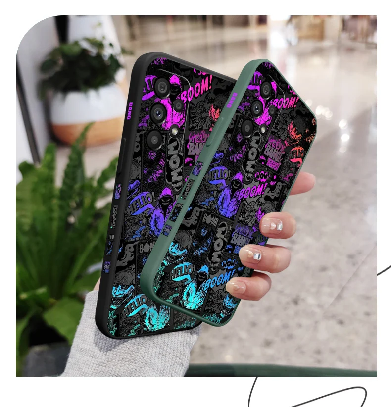 Blackface Clown Hülle für Samsung Galaxy A73 A53 A33 A23 A13 A72 A52 A52S A32 A22 A12 A71 A51 A31 A21S 4G 5G Cover – Detail 4