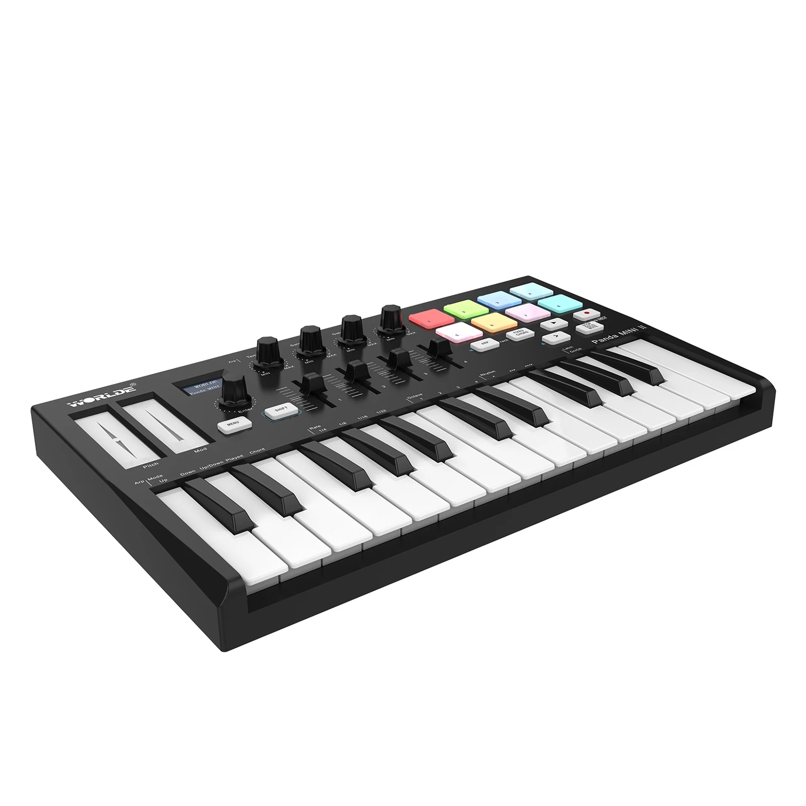 WORLDE Panda MINI II 25-Key USB MIDI Keyboard Controller MIDI