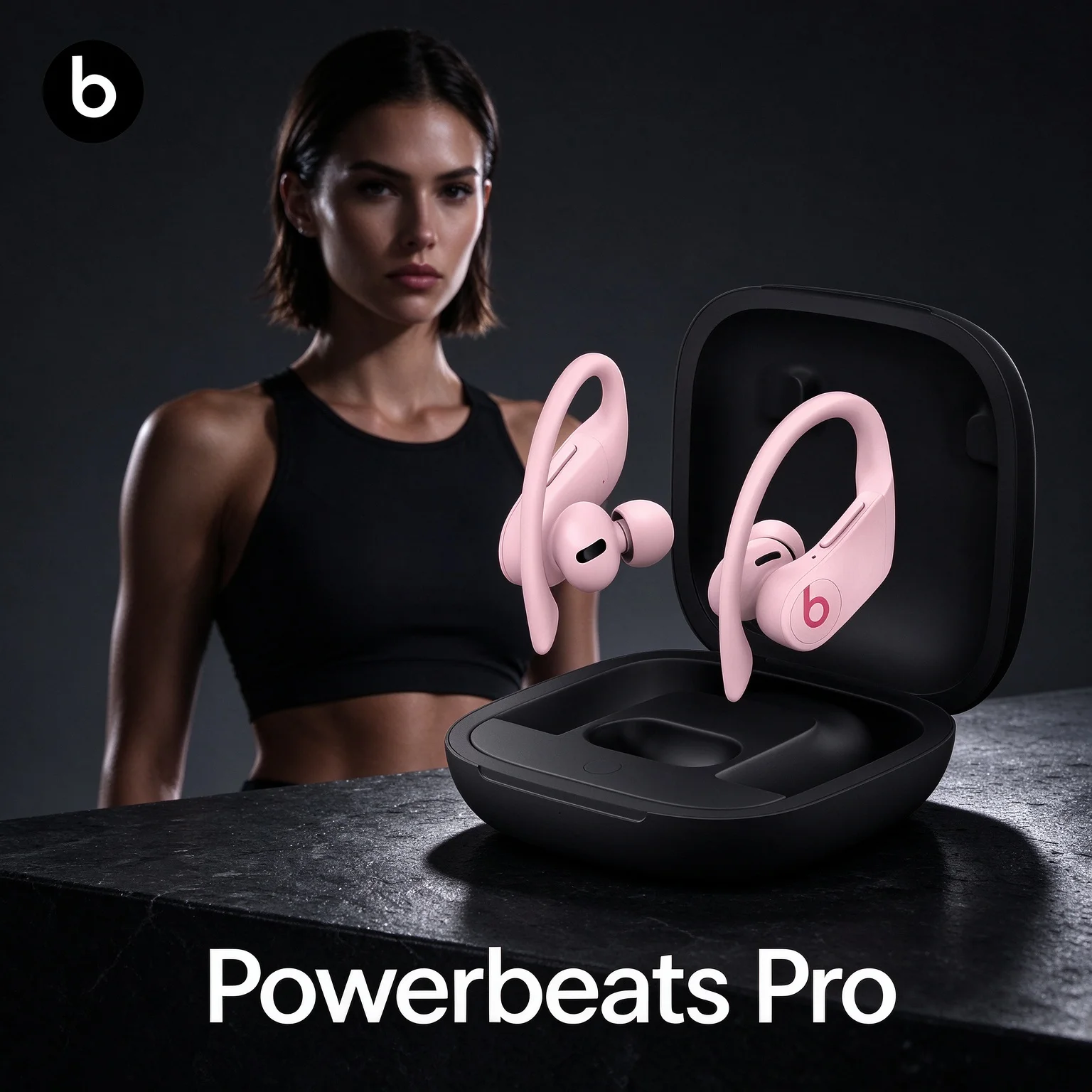 Beats Headphone Powerbeats Pro - Beats Powerbeats Pro, Earbud Bluetooth, Chip