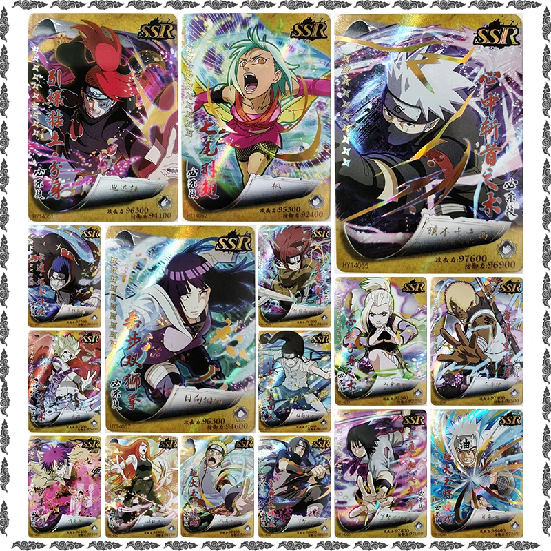 Tarjetas Coleccionables de Anime NARUTO, Personajes Raros como Deidara, Jiraiya, Fuu, Sasuke, Hoshigaki, Kisame, Itachi, Kakashi, Gaara, Regalo de Cumpleaños