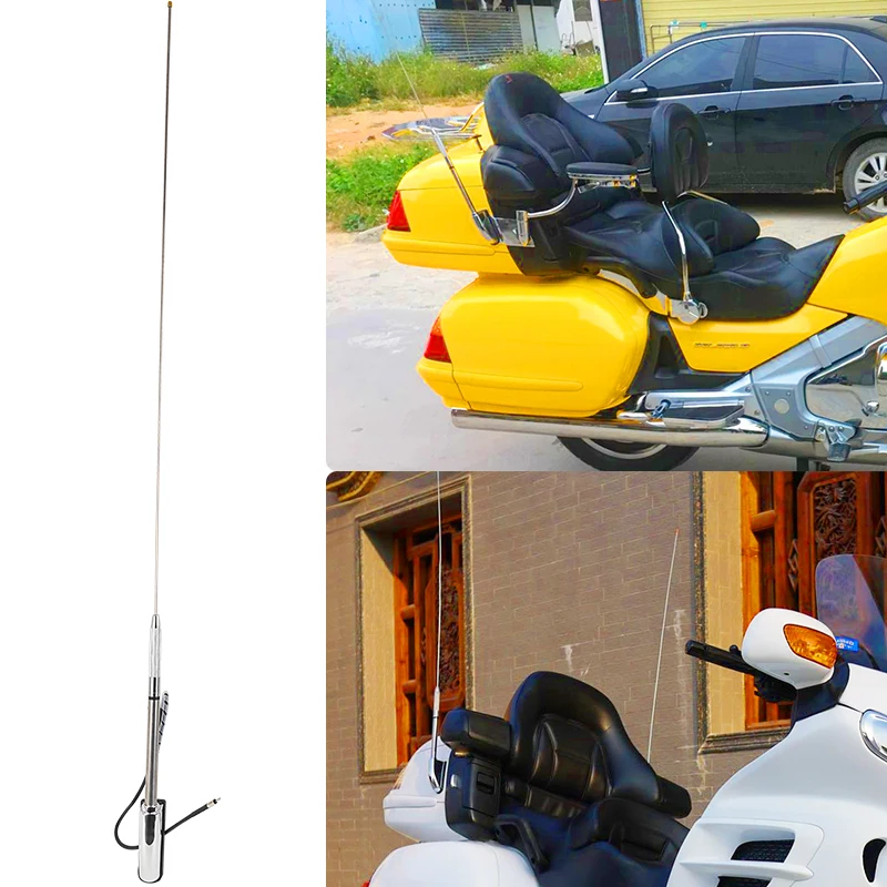 Motorcycle Antenna Kit Audio Navi Antenna For Honda Goldwing GL1800 GL1500 01-17 16 15 14 13 12 11 10 09 08 07 06 05 04 03 02