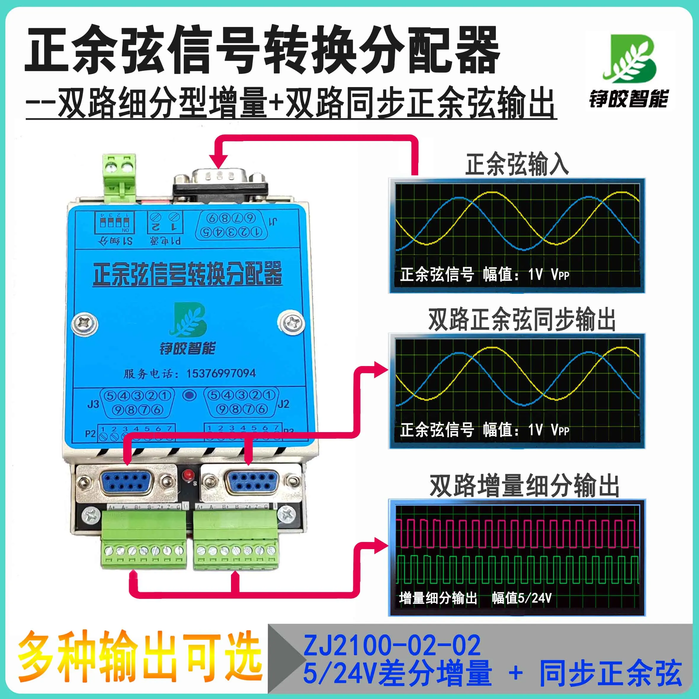 Subdivided type sine cosine sine wave input to increment H/TTL/pulse/synchronous sine wave/SV210 square replacement