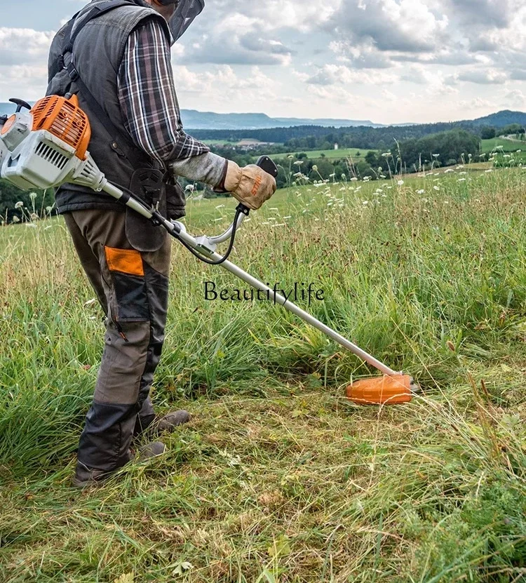 High-Power Two-Stroke Petrol Driven Mower Agricultural Grass Trimmer Backpack Weeding Machine