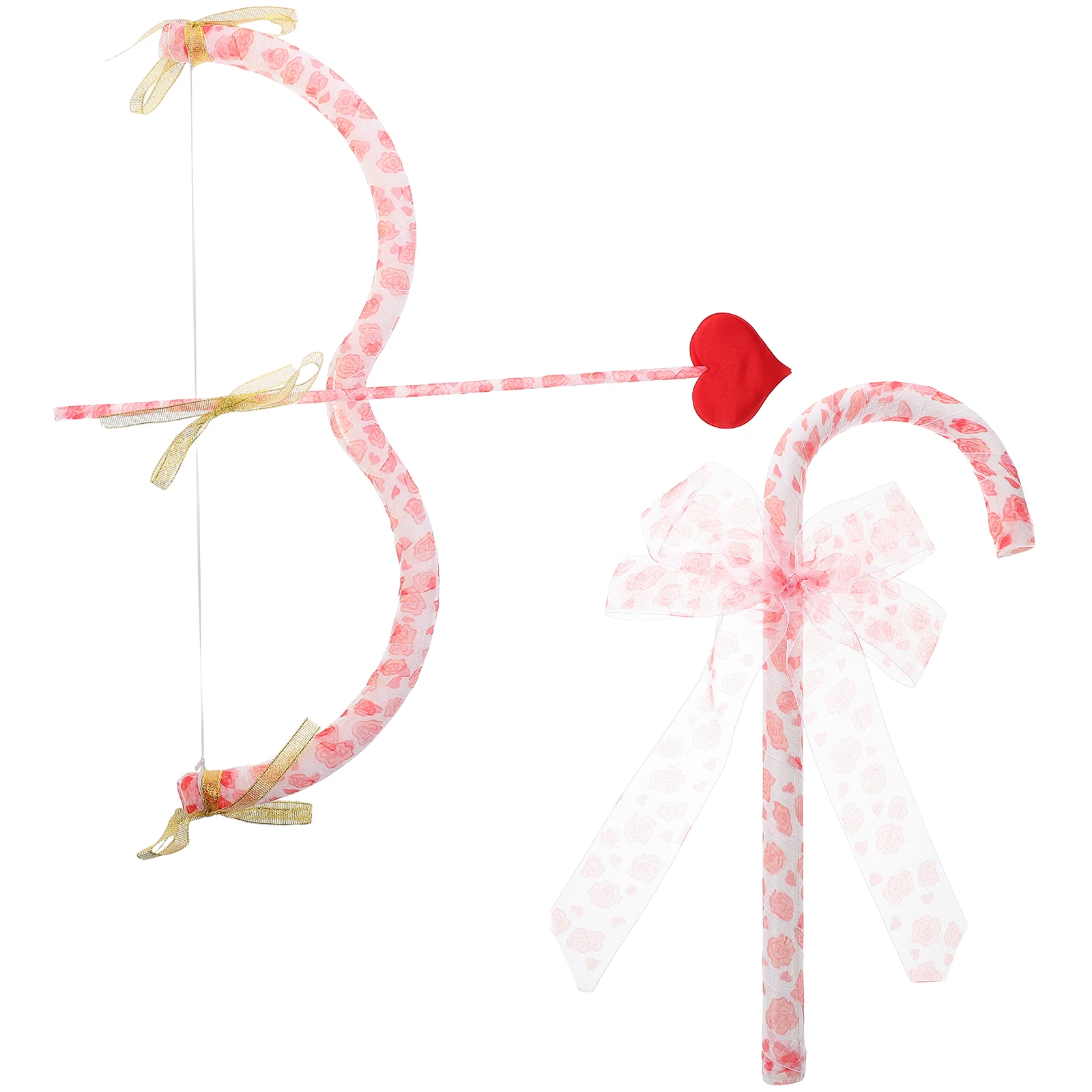 

1 set Cupid Bow Arrow Cosplay Valentines Day Costume Party Prop Unique Design Masquerade Accessories Comfortable