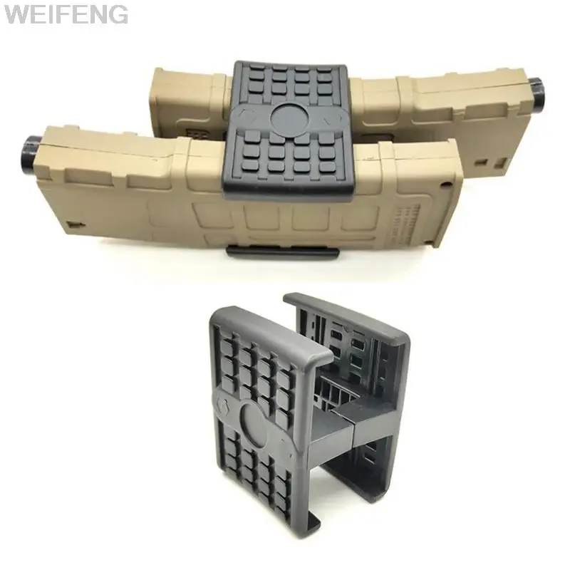 Tactische Dual Magazine Parallelle Koppeling voor AR15 M4 MAG59 MP5 MP7 AK 47 74 Mag Connector Clip Tijdschrift Klem Link jacht Gear