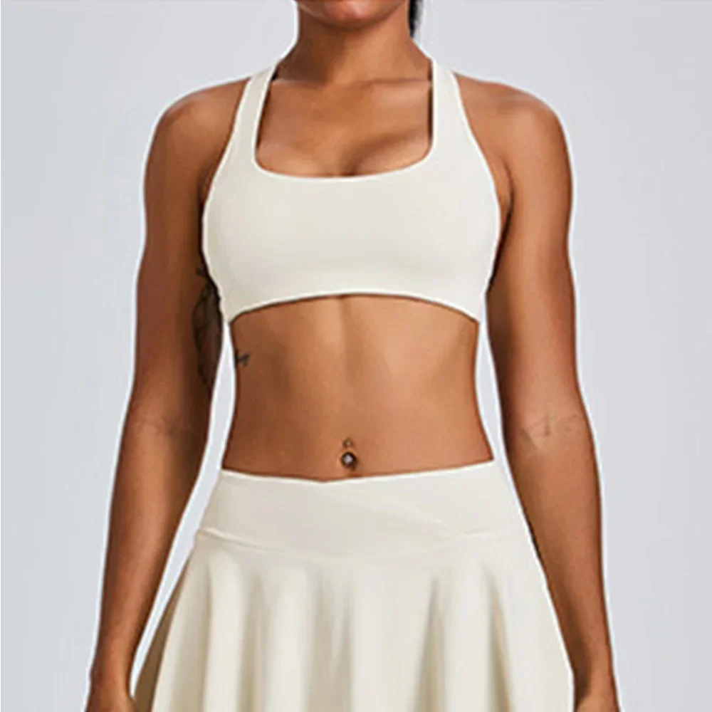 

Women Bra Sports Underwear High Strength Top Push Up Fitness Yoga Bra Sport Tops For Women Breathable Running Gym Vest Female