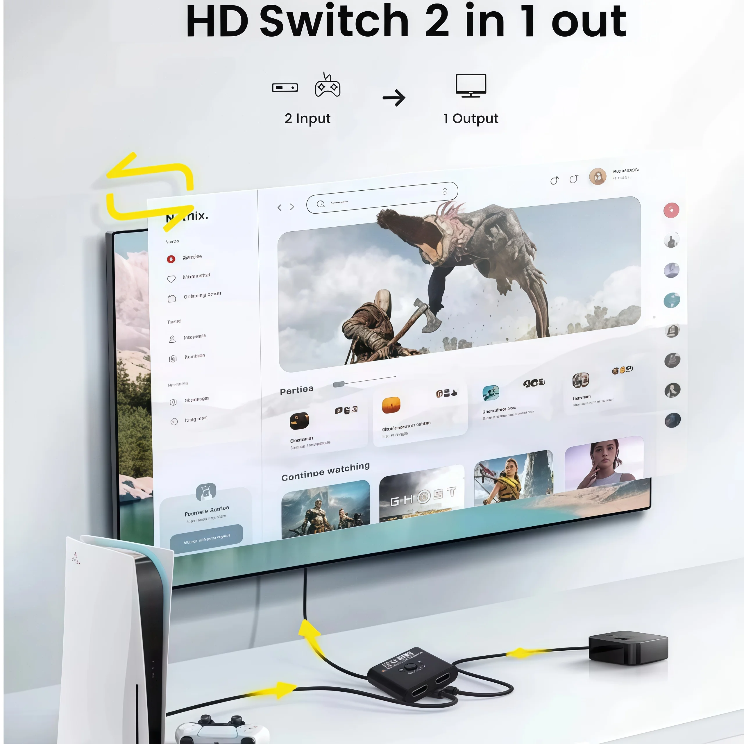מפצל HDMI דו־כיווני, תמונה 4 מתוך 6