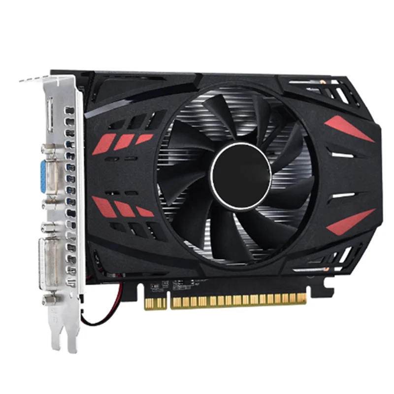 SuperDeals GT730 4G Jogo Placa Gráfica Ventilador de Refrigeração Computador Desktop Home Office Placa Gráfica Interface de Exibição HD Placa Gráfica