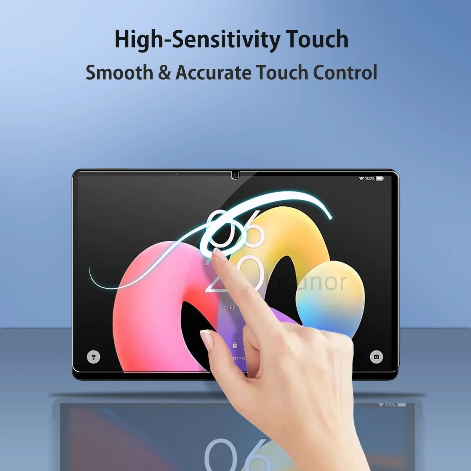 1 PCS 9H Tempered Glass Tablet Screen Protector For TCL Tab 10L Gen 4 10.1 Inch Anti-Fingerprint HD Clear Protective Film