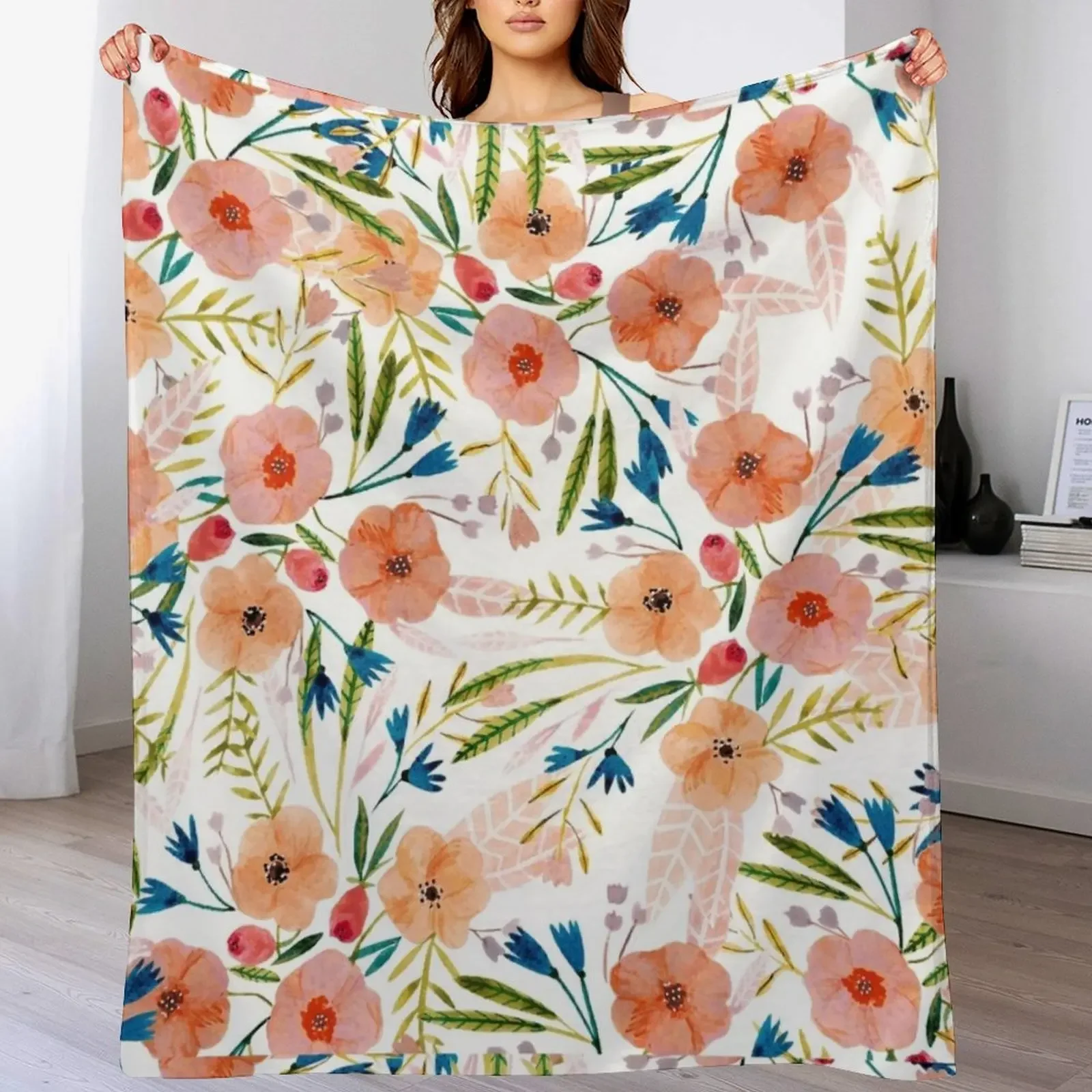 

Floral Dance Throw Blanket Kid'S For Decorative Sofa Bed Sofa Blankets