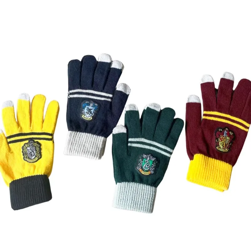 Harries Magician Boy Gloves Potters Magic School Slytherin Hogwarts Ravenclaw Gryffindor Gloves Children\'s Christmas Present