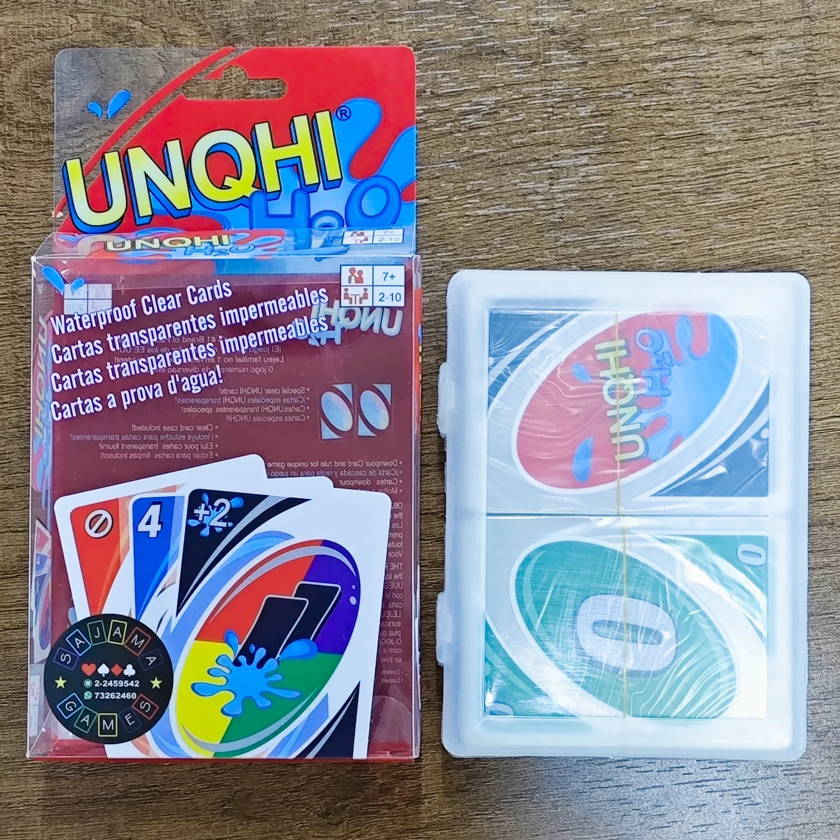 H2O Card Game Clear WaterProof Pressure Proof PVC Plastic Transparent Kids Toys Playing UNO Cards Board Games Birthday Gifts