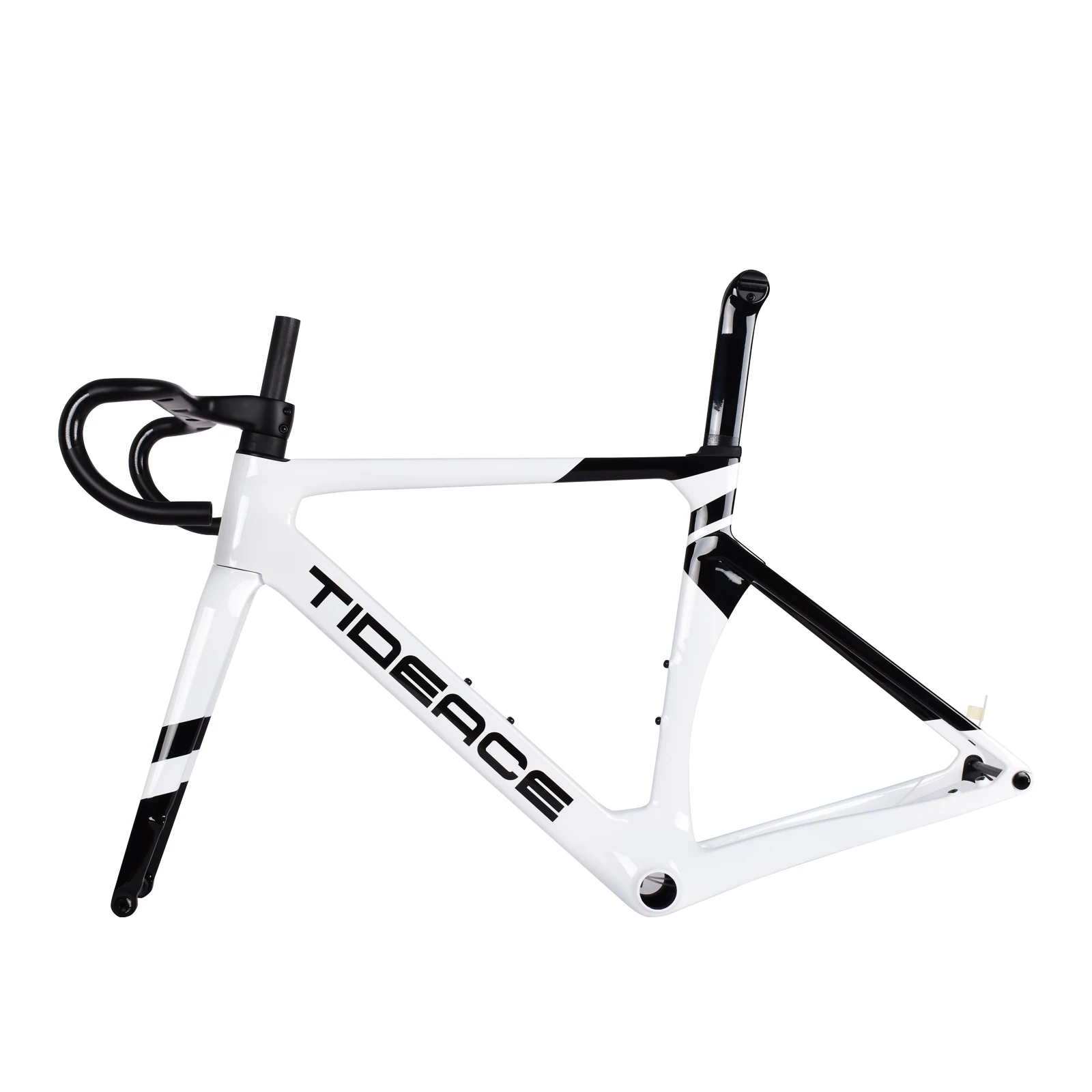 700C Carbon Fiber Road Bike Frame Disc Brake with Integrated Handlebar BB86 Custom Paint Endurance Racing Bicycle Frameset