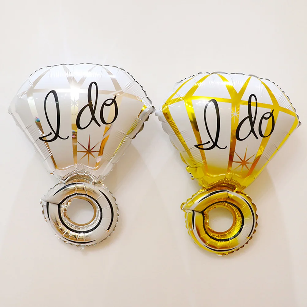

6pcs Diamond Balloons Foil Wedding Party Bridal Shower Engagement Love Anniversary Balloons Photo for Him