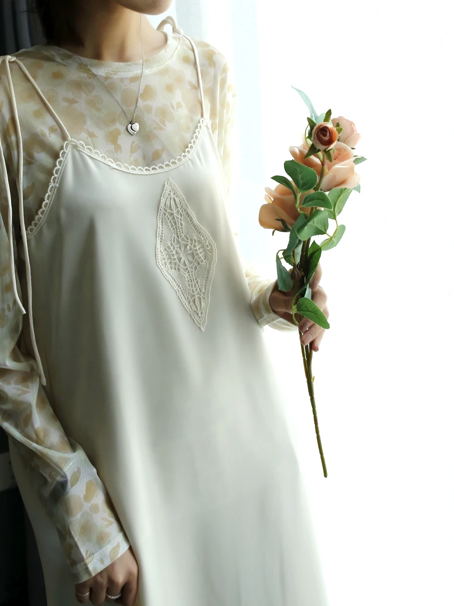 

Летний женский комплект из двух предметов Warmo: топ на бретельках из ледяного шелка с принтом и вышивкой, свободный крой, для повседневной носки