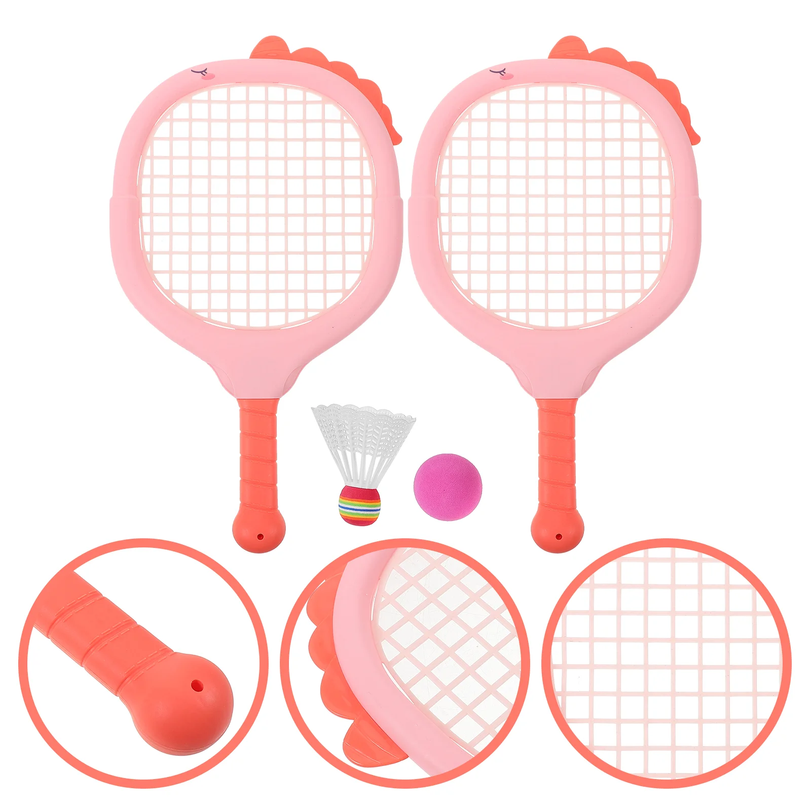 

Children's Badminton Racket Equipment Tennis for Kids Youth Toys Junior Girls Cartoon Ball